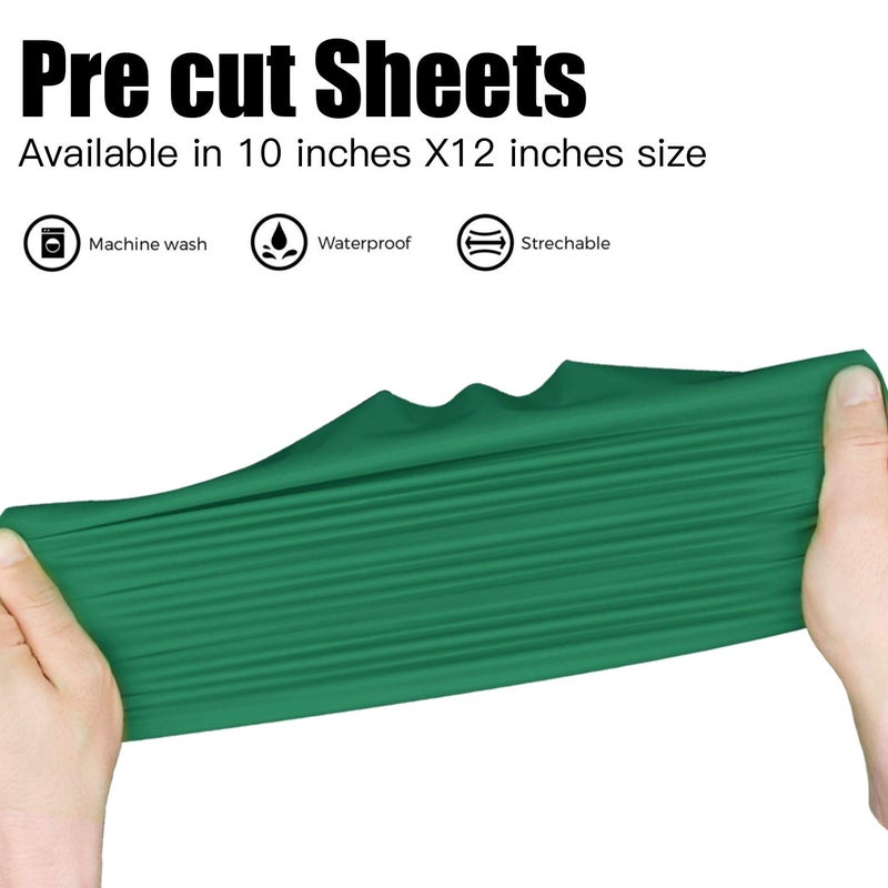 JANDJPACKAGING Green Heat Transfer Vinyl Bundle: 10 Pack 12"x10" Sheets, HTV Vinyl Sheets for Cricut & Silhouette Cameo or Home Iron On Vinyl T-Shirts & Fabrics - Image 5